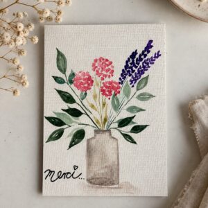 Merci-Karte Aquarell